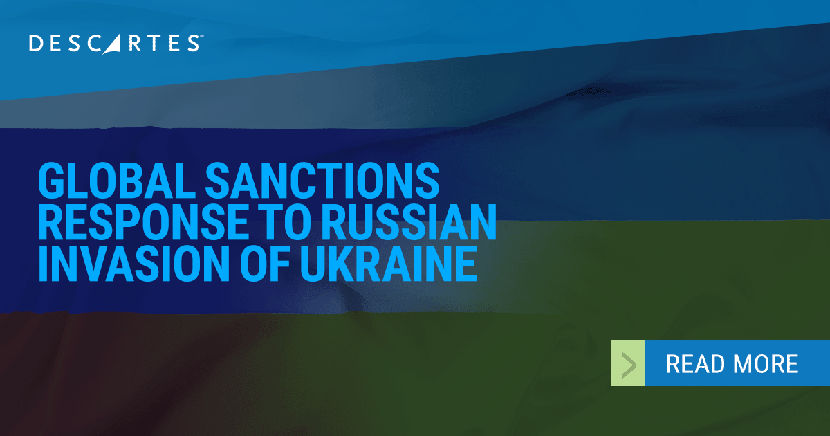 Russia-Ukraine Sanctions Resource Center | Descartes