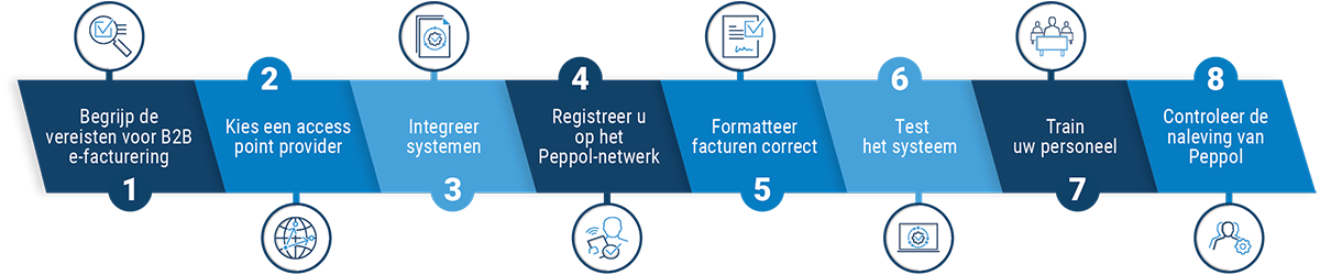 Graphic step-by-step Peppol